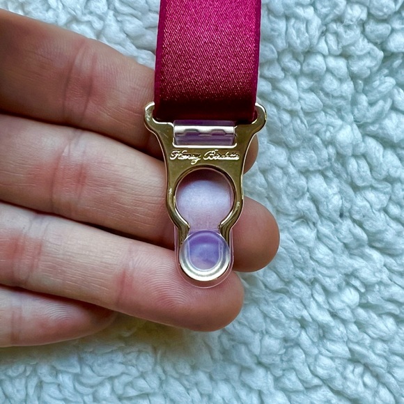 Honey Birdette Black Cherry and Gold Stephanie Suspender Garter Bondage Lingerie - Picture 5 of 10